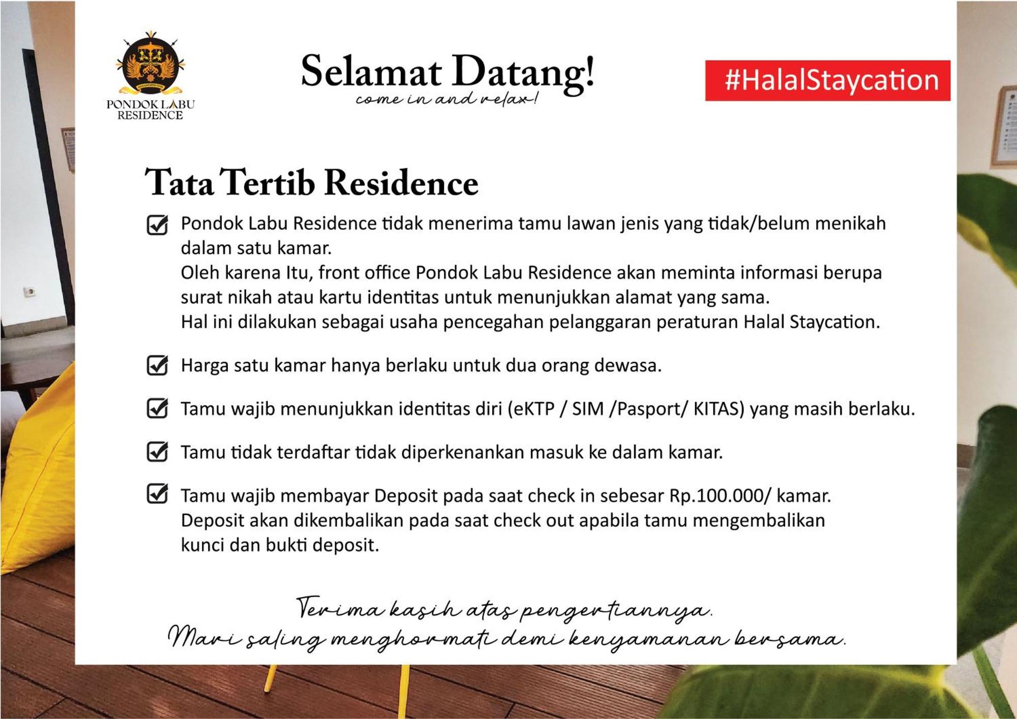 Pondok Labu Residence Yakarta Exterior foto